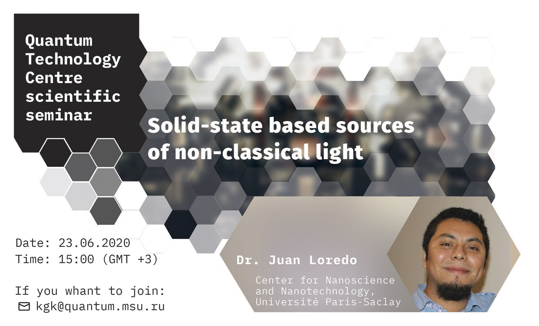 Juan Loredo  — Solid-state based sources of non-classical light