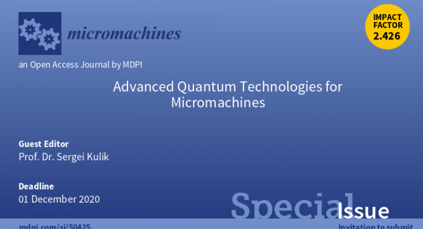 Advanced Quantum Technologies for Micromachines